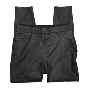 SPANX Black Faux Leather Pants